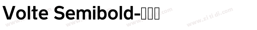 Volte Semibold字体转换